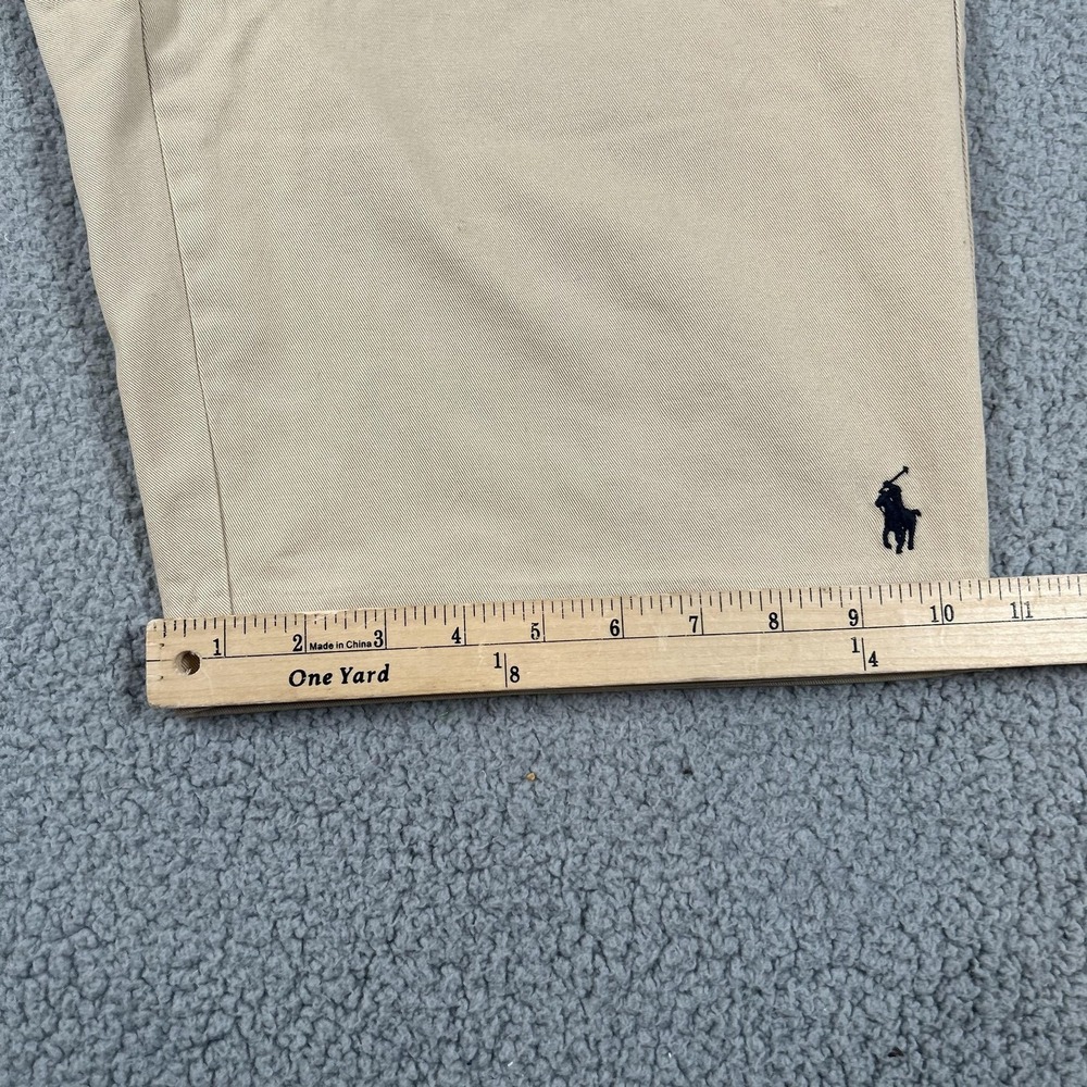 Ralph Lauren Sport Shorts Womens 12 Beige Bermuda Twill Cotton Logo Casual - Picture 11 of 15